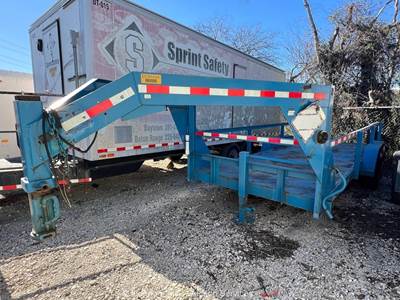 Falcon Gooseneck 18' Heavy Duty Trailer Tandem Axle Industrial Hauler bidadoo