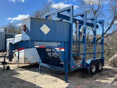 2013 Falcon LBGI12 12' T/A Monorail Gooseneck Trailer Utility Hauler bidadoo