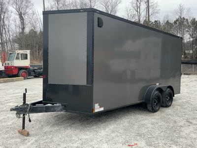 2024 Fast Cargo 7x16TA 16' T/A Enclosed Cargo Utility Delivery Trailer bidadoo