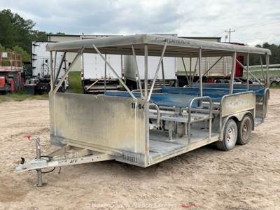 2020 Featherlite 3115-0017-STD T/A Passenger Tram Trolley Trailer Canopy bidadoo