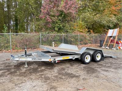 2017 Felling FG-10IT-I-G 18' T/A Tilt Deck Flatbed Equipment Trailer bidadoo