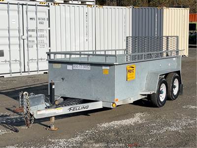 2018 Felling FT-10 OT-G 12' T/A Utility Ramp Deck Equipment Trailer bidadoo