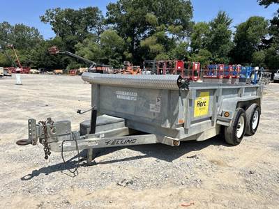 2017 Felling FT-10DTHD-G T/A 12' Hydraulic Dump Bed Box Truck Trailer bidadoo