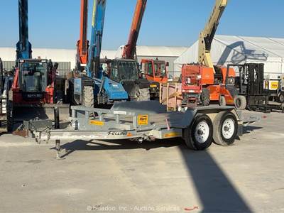 2023 Felling FT-10IT-I-G T/A 18' Flatbed Bed Tilt Deck Equipment Trailer bidadoo