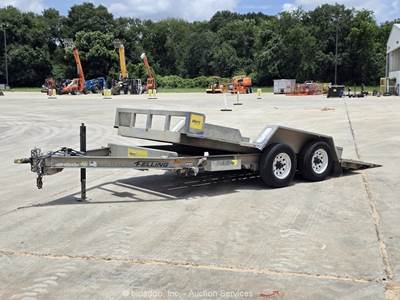 2018 Felling FT-10IT-I-G 16' Tilt Deck Flatbed Utility Trailer T/A bidadoo