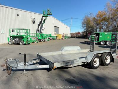 2013 Felling FT-10P 16' T/A Flatbed Utility Car Hauler Ramp Deck Trailer bidadoo