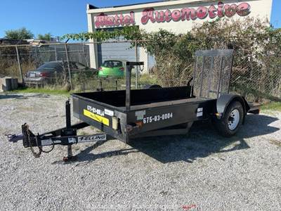 2011 Felling FT-5 12' Bumper Equipment Drop Deck Utility Flatbed Trailer bidadoo