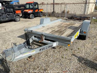 2018 Felling FT-6T-GW S/A 10' Tilt Bed Deck Equipment Ramp Trailer bidadoo