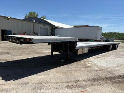 2023 Fontaine T/A 53' Aluminum Step Deck Equipment Flatbed Trailer A/R bidadoo