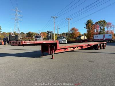 Fontaine DF-TT-5-8048AW 48' Tri/A Step Deck Equipment Trailer Flatbed bidadoo