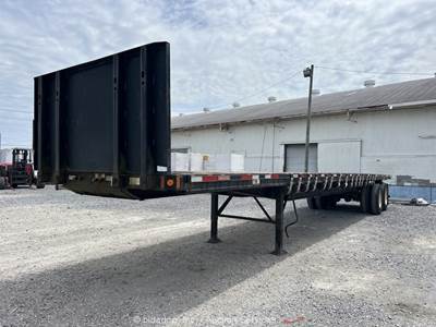 2007 Fontaine FT-5-8045F 48' Flatbed Equipment Trailer Piggyback Kit bidadoo