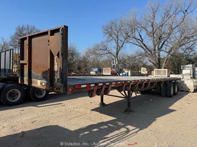 2008 Fontaine FTW  36' T/A Flatbed Stakebed Hiboy Hauler Semi Trailer bidadoo