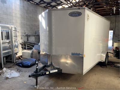 2025 Forest River GANS712SA  12' T/A V-Nose Cargo Utility Box Van Ramp T bidadoo