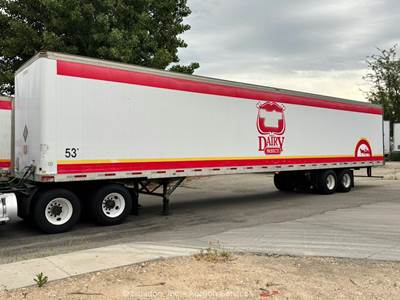 Fruehauf FBHLP9 1.5-NF3-53 53' T/A Dry Van Barn Door Cargo Trailer bidadoo