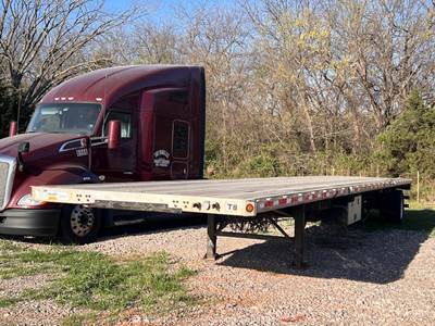 2002 Fruehauf FLCVFCM 48' Flatbed Utility Equipment Semi Trailer T/A bidadoo