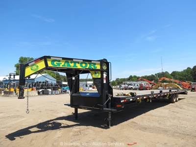 2026 Gatormade 35+5 40' T/A Gooseneck Equipment Hauler Ramp Trailer bidadoo