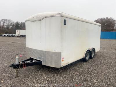 2019 Haulmark TS8516T2  16' Enclosed Trailer Transport Fold Ramp T/A bidadoo