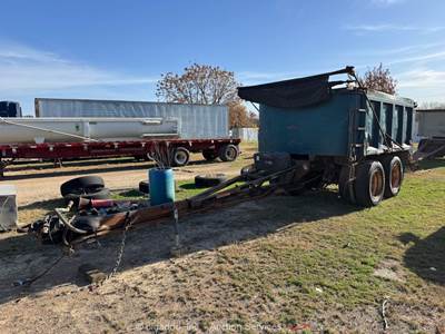 Hilbilt 12'  Hydraulic Tandem Axle End Dump Pup Tarp Trailer Hauler bidadoo