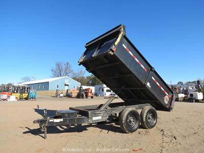 2024 Homesteader 610MB 10' T/A Hydraulic Dump Tilt Hauler Tarp Trailer bidadoo