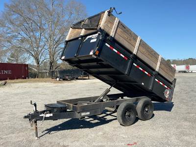 2023 Homesteader 612MB 12' Hydraulic Bumper Pull Dump Trailer Tarp T/A bidadoo