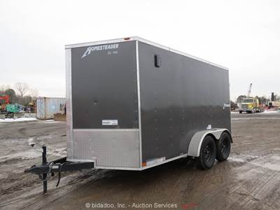 2025 Homesteader 712IT 12' T/A Enclosed Box Utility Trailer Cargo Hauler bidadoo