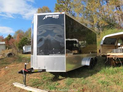2025 Homesteader 716IT 16' Enclosed Utility Box Trailer Hauler Ramp bidadoo