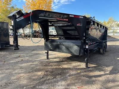 2025 Horizon T/A 15' Roll-Off Hydraulic Dump Bed Container Trailer bidadoo