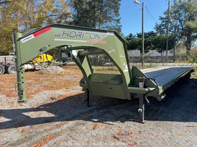 2025 Horizon FHZGN-36’MR 36' T/A Gooseneck Equipment Flatbed Trailer bidadoo