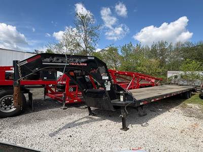 2025 Horizon FHZGN-40’MR 40' T/A Gooseneck Equipment Flatbed Trailer bidadoo