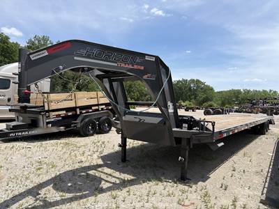 2025 Horizon FHZGN-40’MR  40' T/A Gooseneck Equipment Flatbed Trailer bidadoo