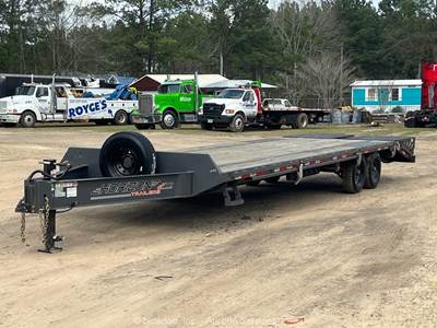 2025 Horizon FTZPH-30'MR 30’ T/A Equipment Stakebed Wood Deck Trailer bidadoo