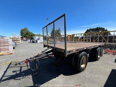 2002 Independent 1602-SP T/A 16' Spread Axle Flatbed Pup Trailer Hauler bidadoo