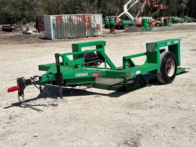 2016 JLG 4610 S/A 10' Hydraulic Drop Deck Equipment Flatbed Trailer bidadoo