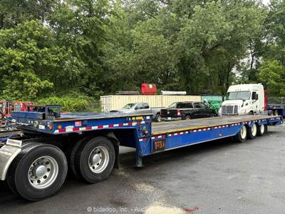 2018 Ledwell LW48HT3-10-PB 48' 40 Ton Hydraulic Tail Equipment Trailer bidadoo