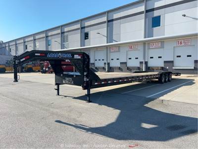 2022 Load Trail 44' Tri-Axle Gooseneck Car Hauler Equipment Trailer bidadoo