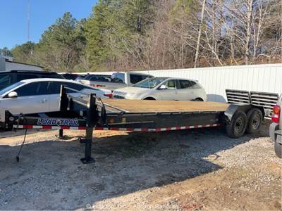 2023 Load Trail T/A 20' Flatbed Car Hauler Ramp Deck Equipment Trailer bidadoo