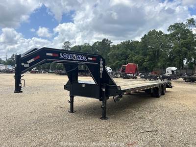 2024 Load Trail 30' Low-Pro Gooseneck Flatbed Equipment Ramp Trailer bidadoo