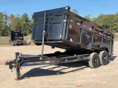 2025 Load Trail Low-Pro Dump 14' T/A Hydraulic Dump Tilt Hauler Trailer bidadoo