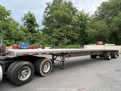 2025 MAC 53’ T/A  Aluminum Flatbed Equipment Trailer Air Ride Semi bidadoo