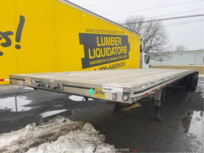 2025 MAC 53' T/A Flatbed Equipment Trailer Hiboy Air Ride Aluminum bidadoo