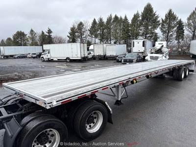 2025 MAC 53' T/A Flatbed Equipment Hiboy Air Ride Aluminum Semi Trailer bidadoo
