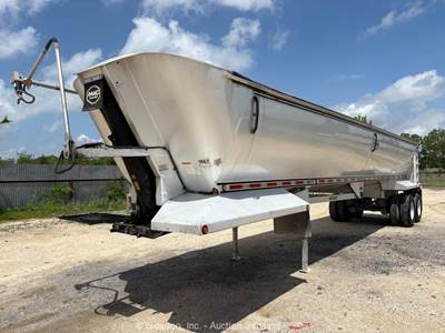 2015 MAC 80K 40' Half Round Aluminum End Dump Frameless  Trailer bidadoo