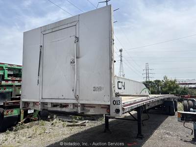 2009 MAC 48' Aluminum Flatbed Spread Axle Semi Equipment Trailer bidadoo