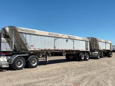 2018 MAC MVP Dump Aluminum Commodities Transfer Trailer Dolly Quad Axle bidadoo