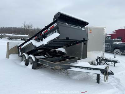 2024 Moritz International DLBH610 14' Low Profile Hydraulic Dump Trailer bidadoo