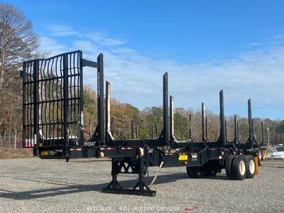 2023 Manac 23240A200 Drop Skeleton 40' Logging Trailer Pole Hauler T/A bidadoo