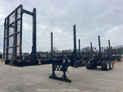 2023 Manac 23240A200 Drop Skeleton 40' Logging Trailer Pole Hauler T/A bidadoo