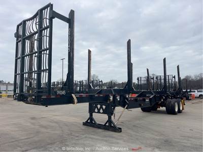 2023 Manac 23240A200 Drop Skeleton 40' Logging Trailer Pole Hauler T/A bidadoo