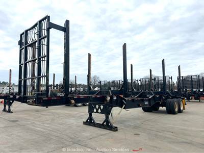 2023 Manac 23240A200 Drop Skeleton 40' Logging Trailer Pole Hauler T/A bidadoo