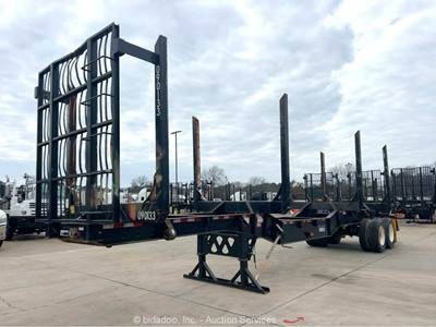 2023 Manac 23240A200 Drop Skeleton 40' Logging Trailer Pole Hauler T/A bidadoo